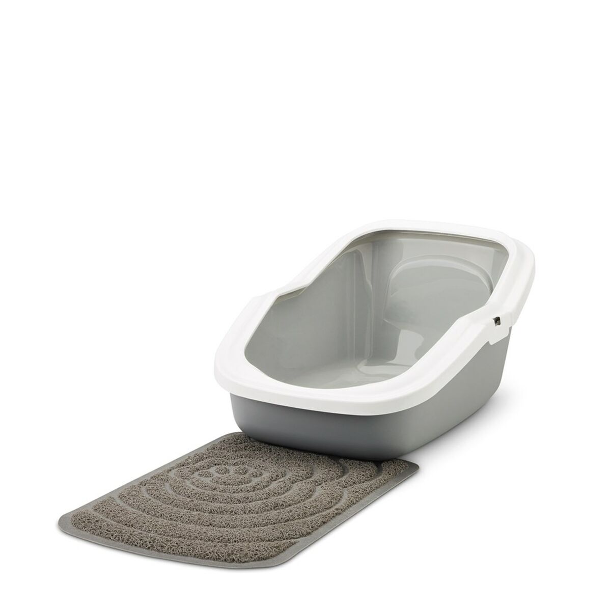 Cat Litter Box Savic White Grey Plastic