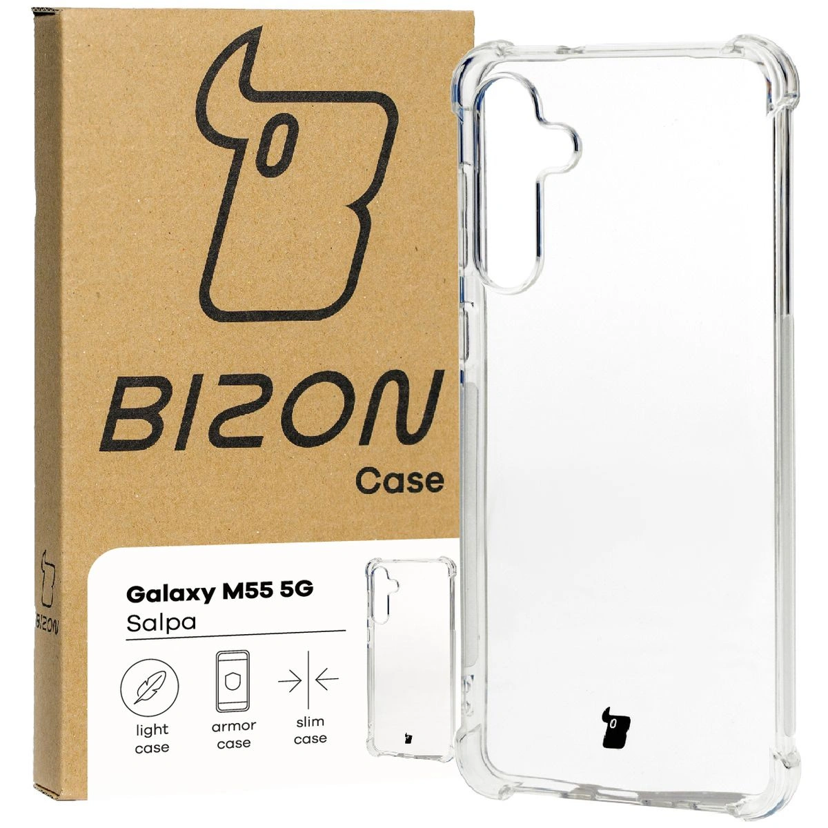 Bizon Case Salpa Samsung Galaxy M55 5G clear