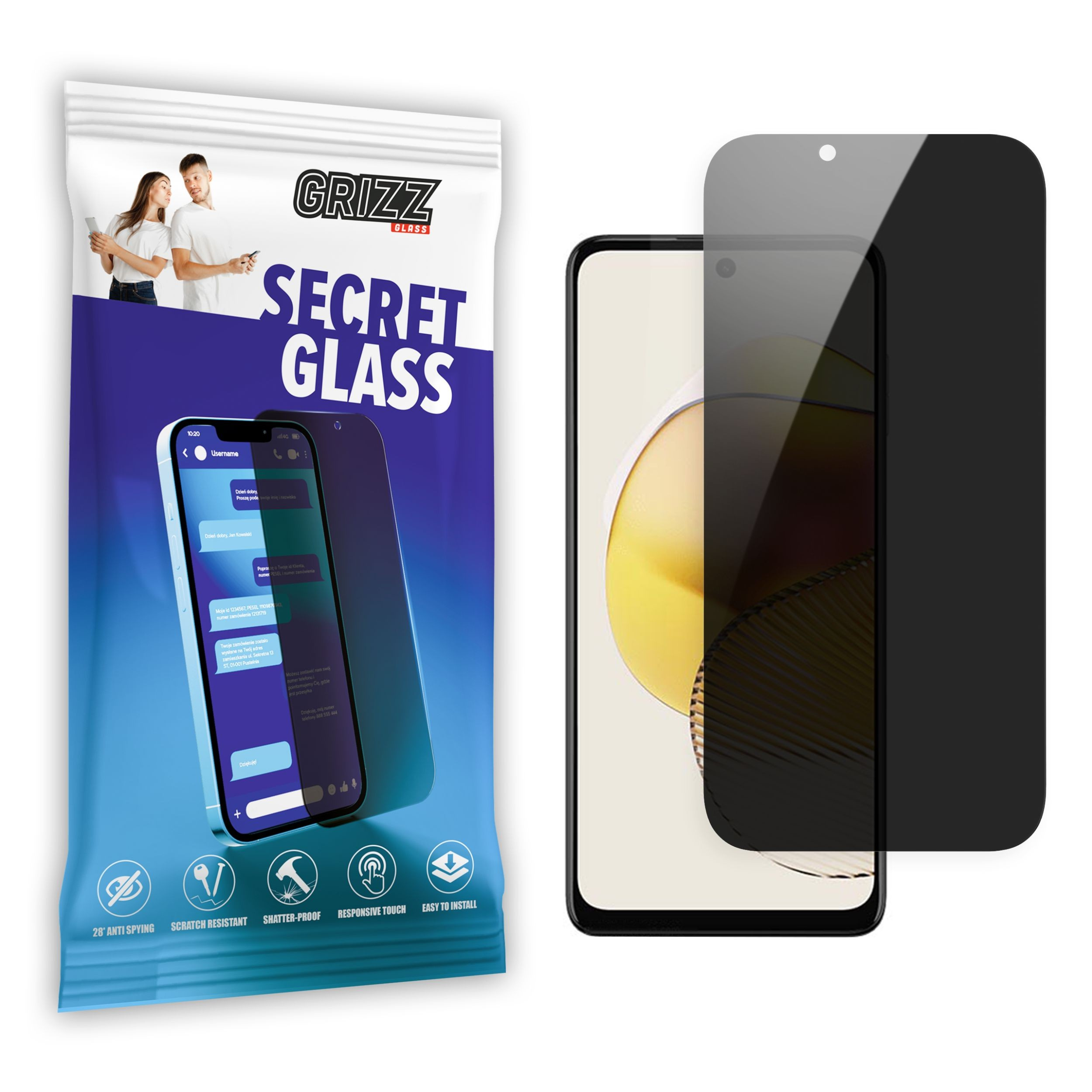 GrizzGlass SecretGlass Motorola Moto G73