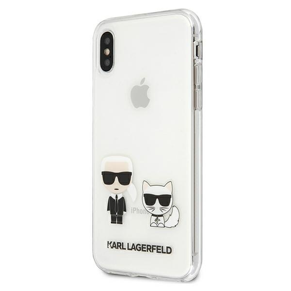Karl Lagerfeld KLHCPXCKTR Apple iPhone X/XS hardcase Transparent Karl & Choupette