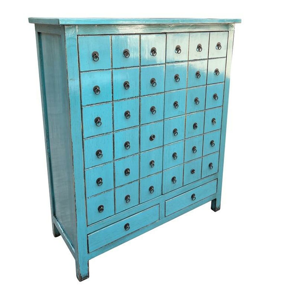 Chest of drawers DKD Home Decor Blue Oriental Elm (102 x 42 x 120 cm)