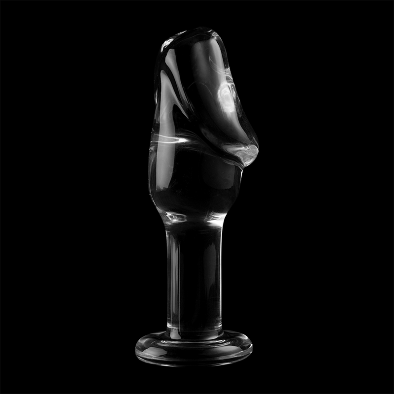 NEBULA SERIES BY IBIZA - MODEL 6 ANAL PLUG BOROSILICATE GLASS 12.5 X 4 CM CLEAR