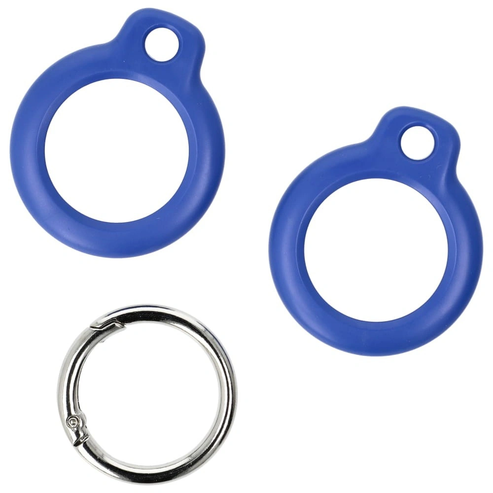 Bizon Case Locator Keychain Apple AirTag blue