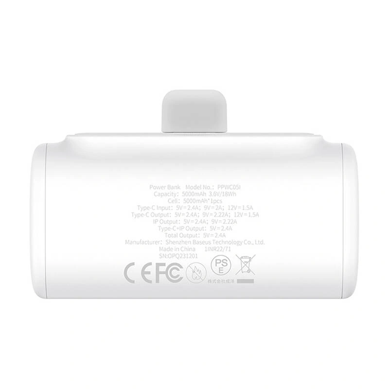 Baseus Compact IP 5000mAh 20W Powerbank (white)