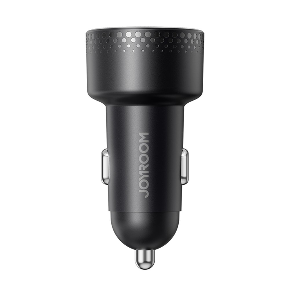 Joyroom JR-CCD02 Car Charger 2x USB-C 70W LED black
