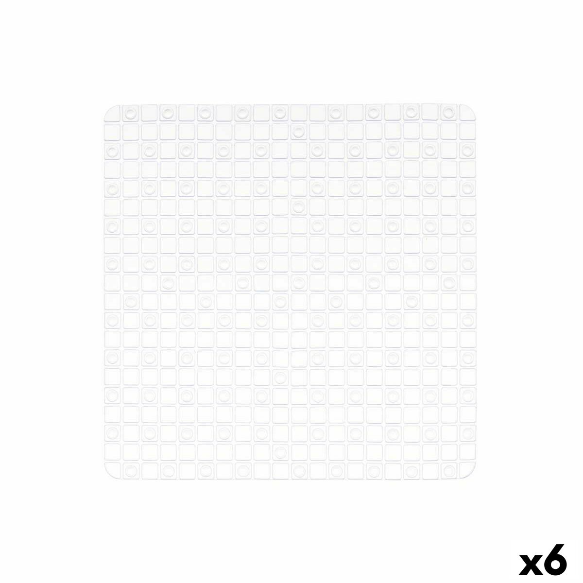 Rutschfeste Duschmatte Bilder Durchsichtig PVC 50,3 x 50,3 x 0,7 cm (6 Stück)