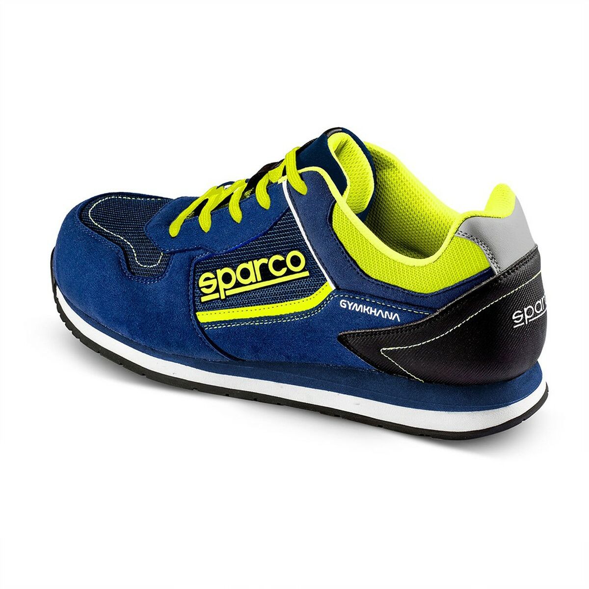 Racing Ankle Boots Sparco GYMKHANA DANI Yellow Blue Navy Blue Racing Ankle Boots Sparco GYMKHANA DANI Yellow Blue Navy Blue