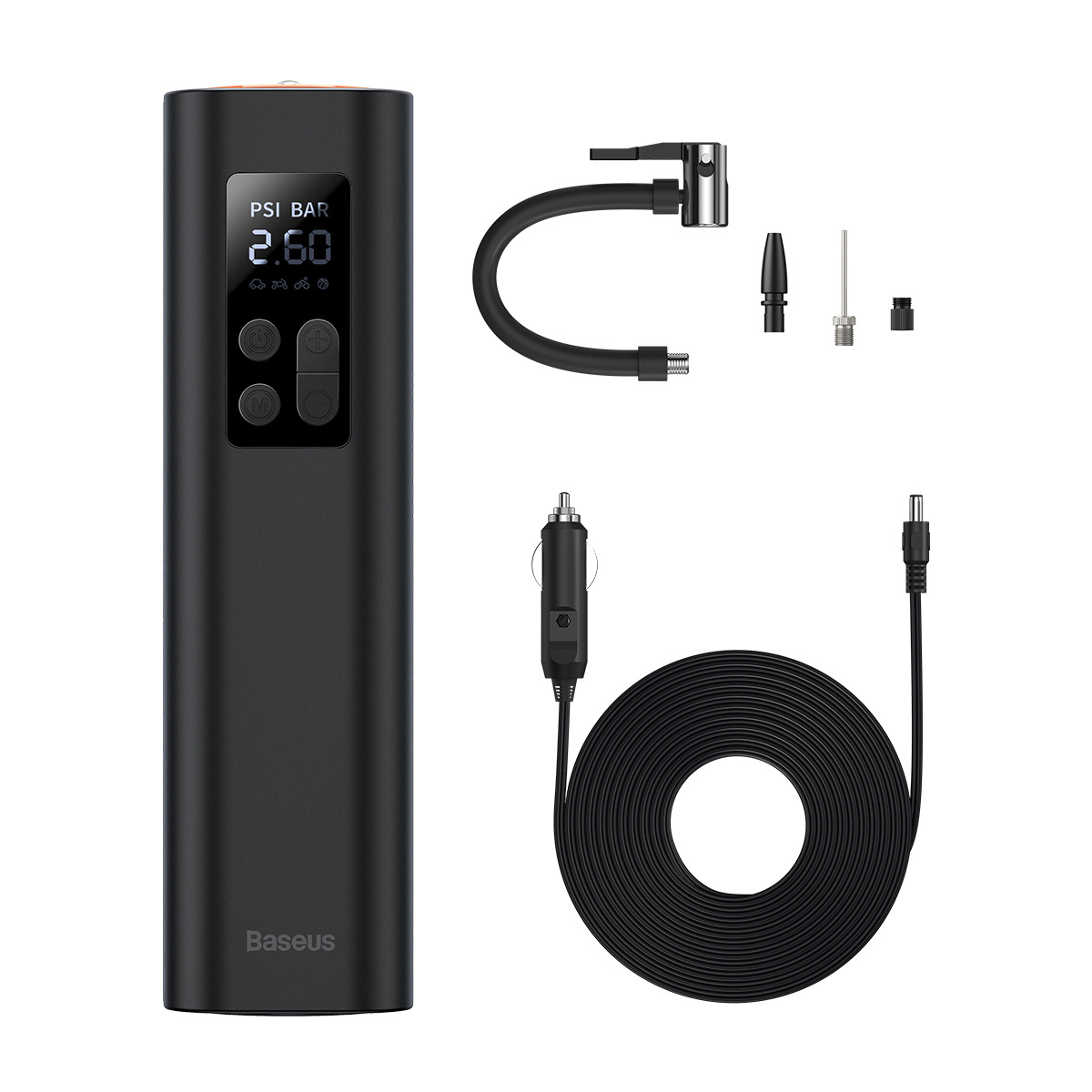 Mini car compressor Baseus (black)
