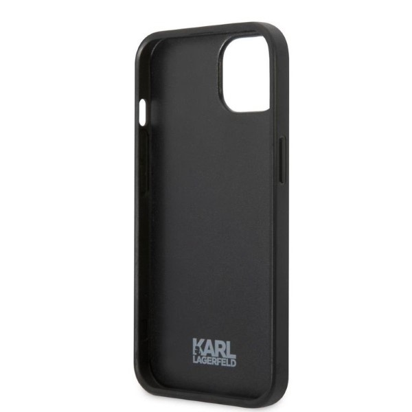 Karl Lagerfeld KLHCP13SPMNIKPI Apple iPhone 13 mini hardcase red Monogram Ikonik Patch