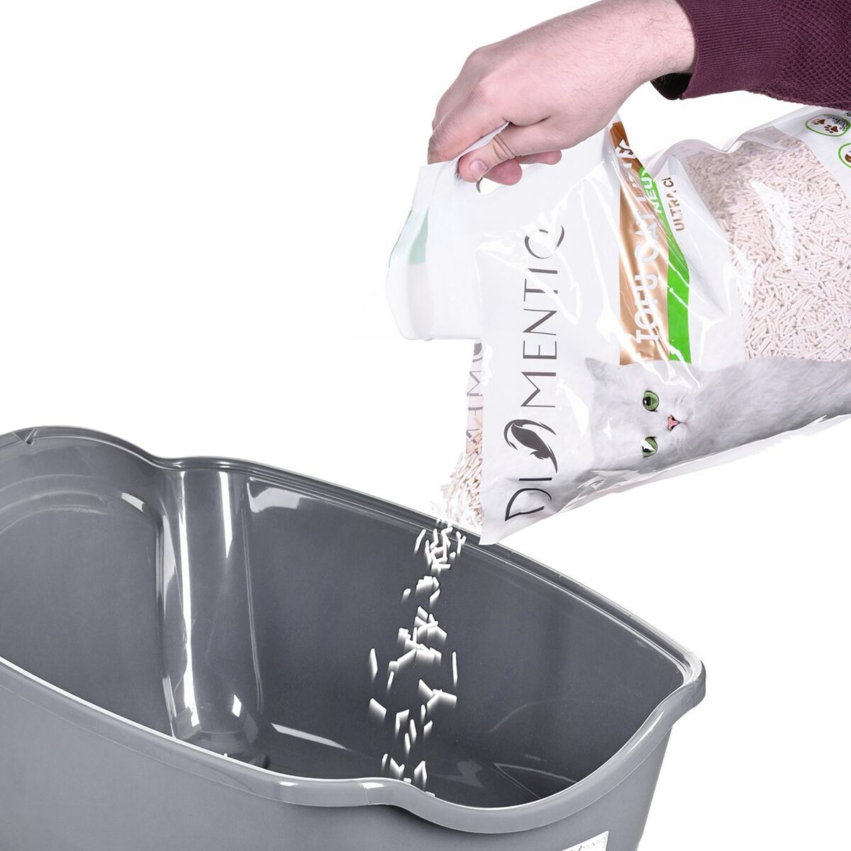 Cat Litter Box Diamentiq 4004508810DIA White Grey Plastic 40 x 38,7 x 55,5 cm Cat Litter Box Diamentiq 4004508810DIA White Grey Plastic 40 x 38,7 x 55,5 cm