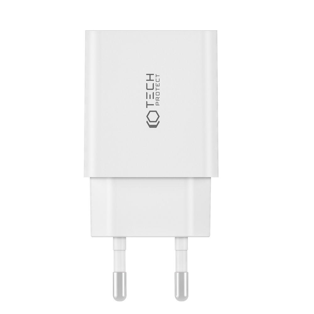 Tech-protect NC30W 2-port Network Charger PD 30W QC 3.0 White