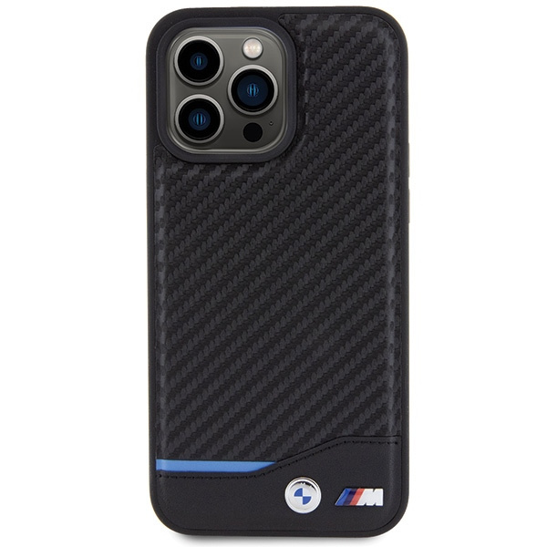 BMW BMHCP15X22NBCK Apple iPhone 15 Pro Max Leather Carbon black