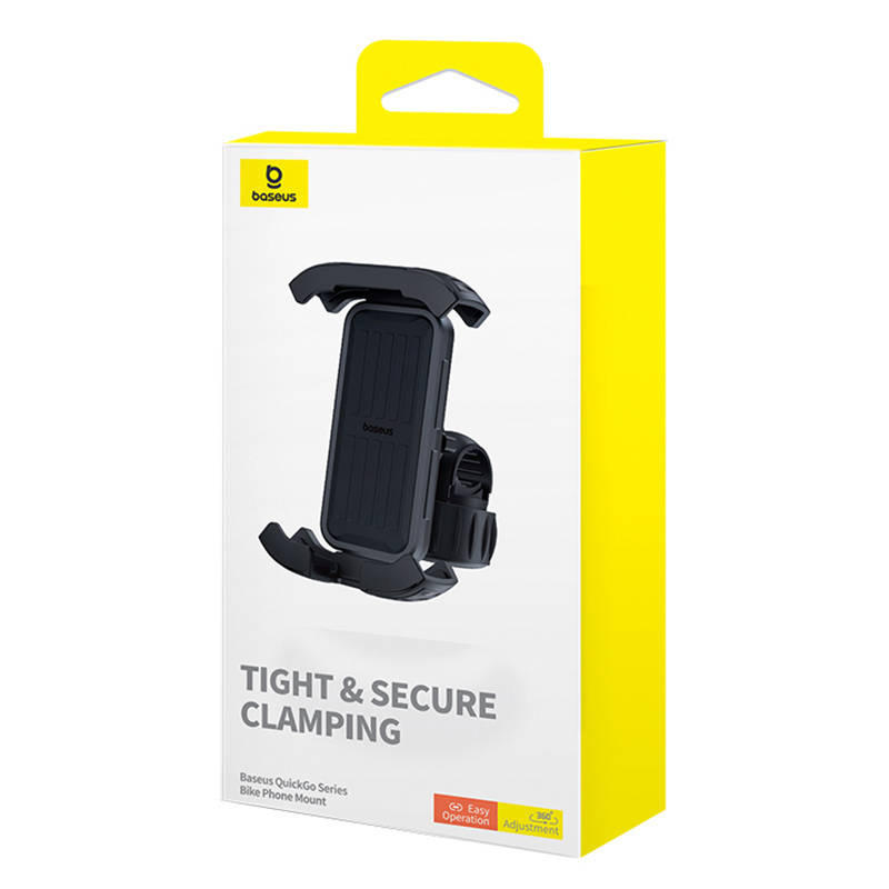Baseus QuickGo bike mount for phones 5.7 inches to 7.2 inches (black)