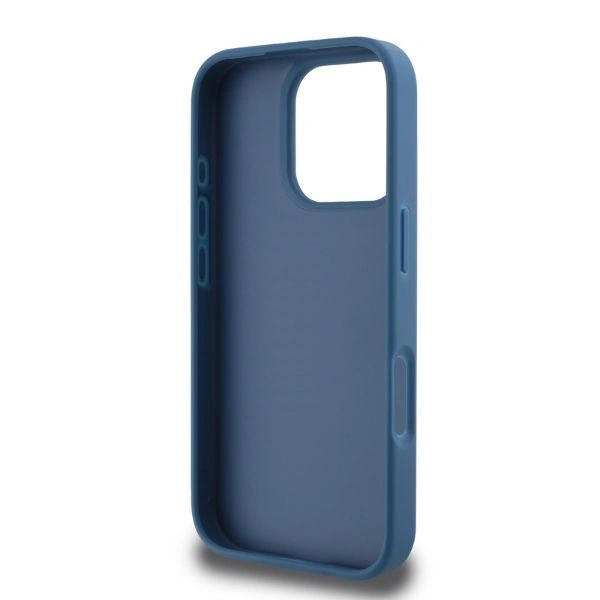 Case Guess GUHCP16XG4GLBL Apple iPhone 16 Pro Max hardcase 4G Bottom Stripe blue