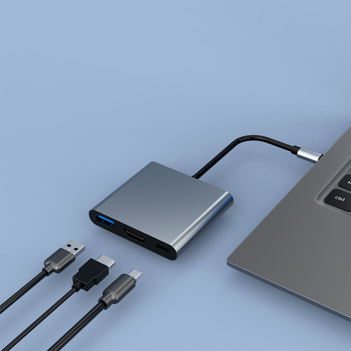 USB Hub CoolBox COO-DOCK-C-31 100 W