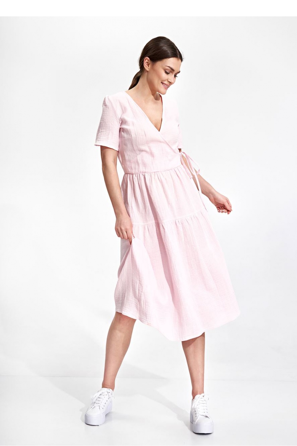 Sukienka Model M872 Pink - Figl Różowy Damska