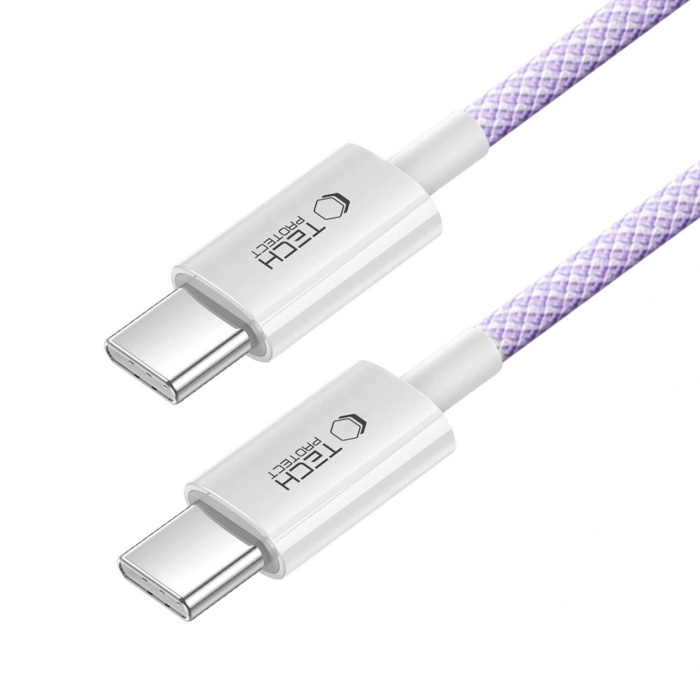 Tech-Protect Ultraboost Lite USB-C / USB-C Cable PD60W/3A 200cm Mauve