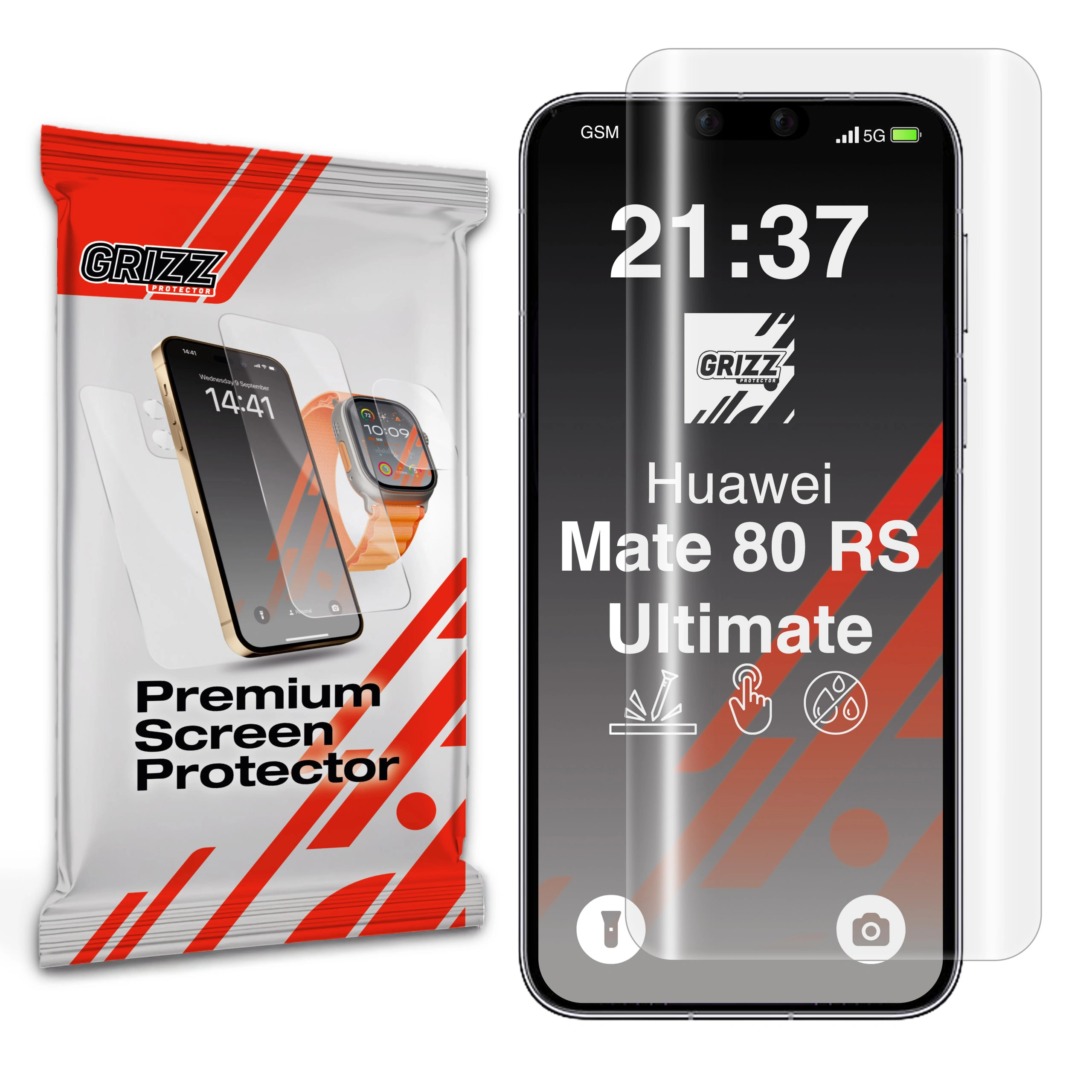 Folia hydrożelowa GrizzGlass Hydrofilm do Huawei Mate 80 RS Ultimate