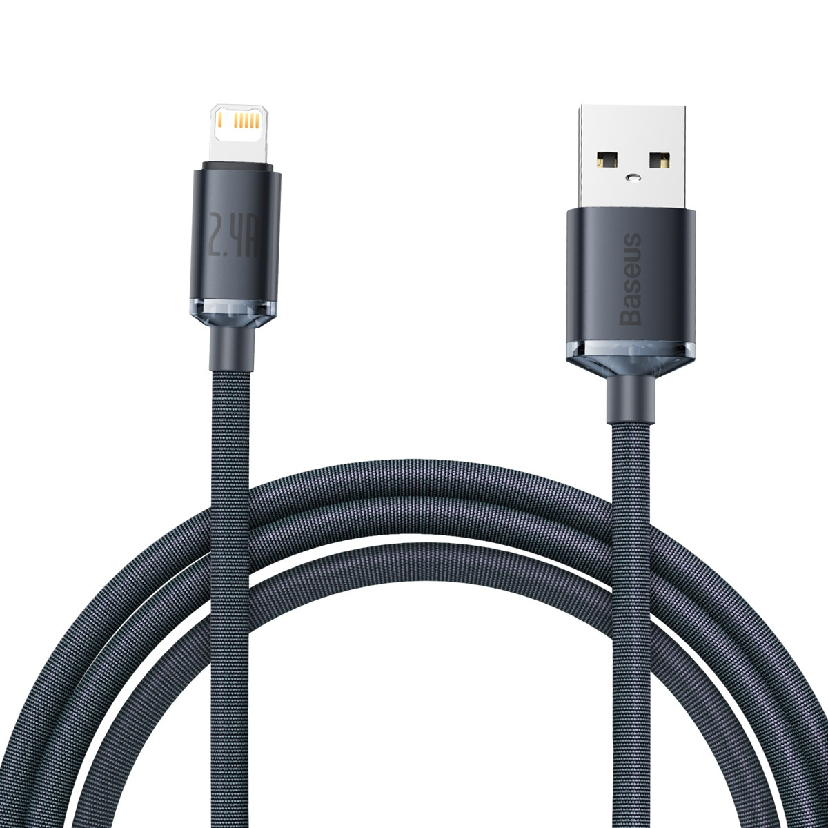 Baseus Crystal Shine USB-A/Lightning Cable 2.4A, 2m (black)