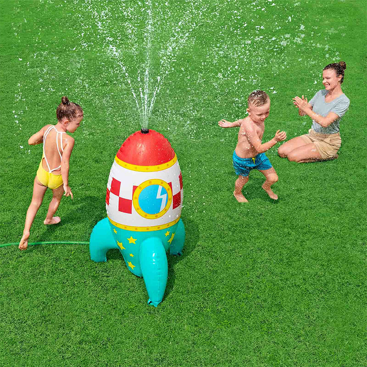 Water Sprinkler and Sprayer Toy Bestway Plastic Spaceship 64 x 61 x 102 cm Water Sprinkler and Sprayer Toy Bestway Plastic Spaceship 64 x 61 x 102 cm