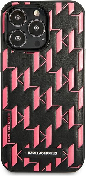 Karl Lagerfeld KLHCP13XMNMP1P Apple iPhone 13 Pro Max hardcase pink Monogram Plaque