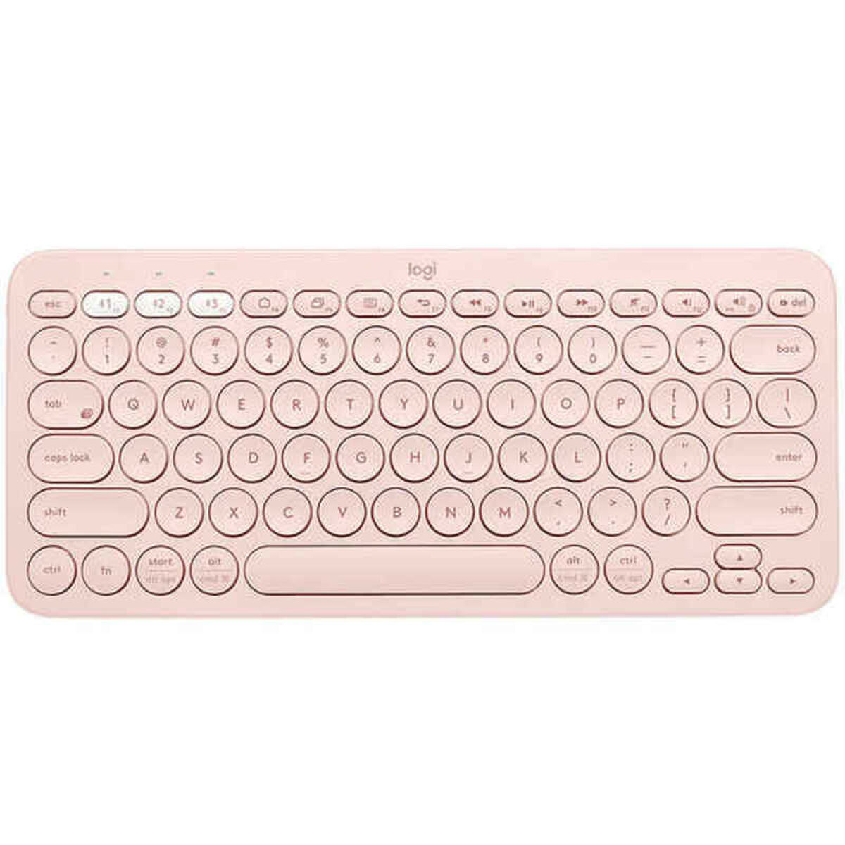 Wireless Keyboard Logitech K380  Pink Spanish Qwerty