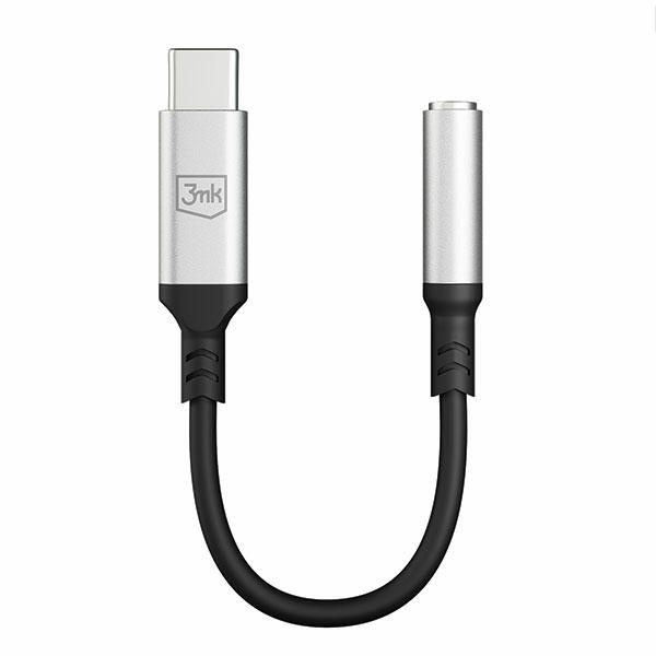 3MK Audio Adapter USB-C/mini jack 3,5 mm black