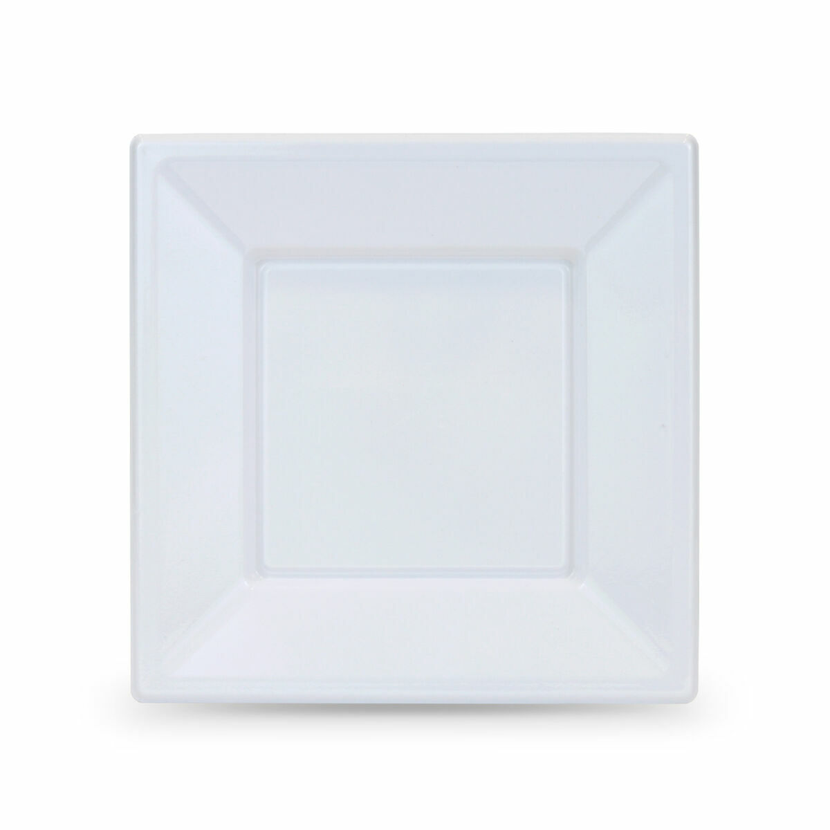 Set of reusable plates Algon Squared Plastic 18 x 18 x 1,5 cm (24 Units)