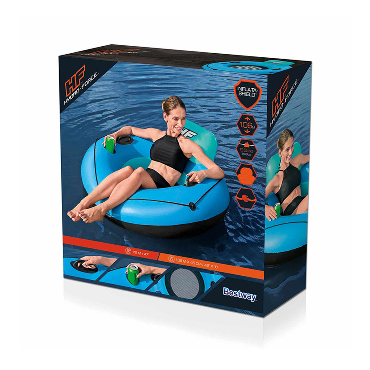 Inflatable Wheel Bestway Ø 119 cm Blue