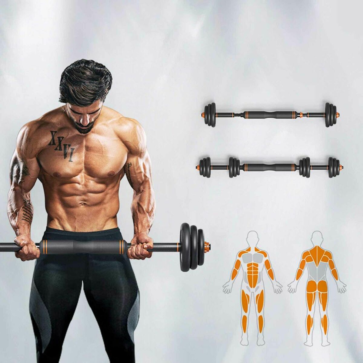 Zestaw rosyjskich obciążników i hantli Xiaomi ORMANC40 40 kg Wielokolorowy Zestaw rosyjskich obciążników i hantli Xiaomi ORMANC40 40 kg Wielokolorowy