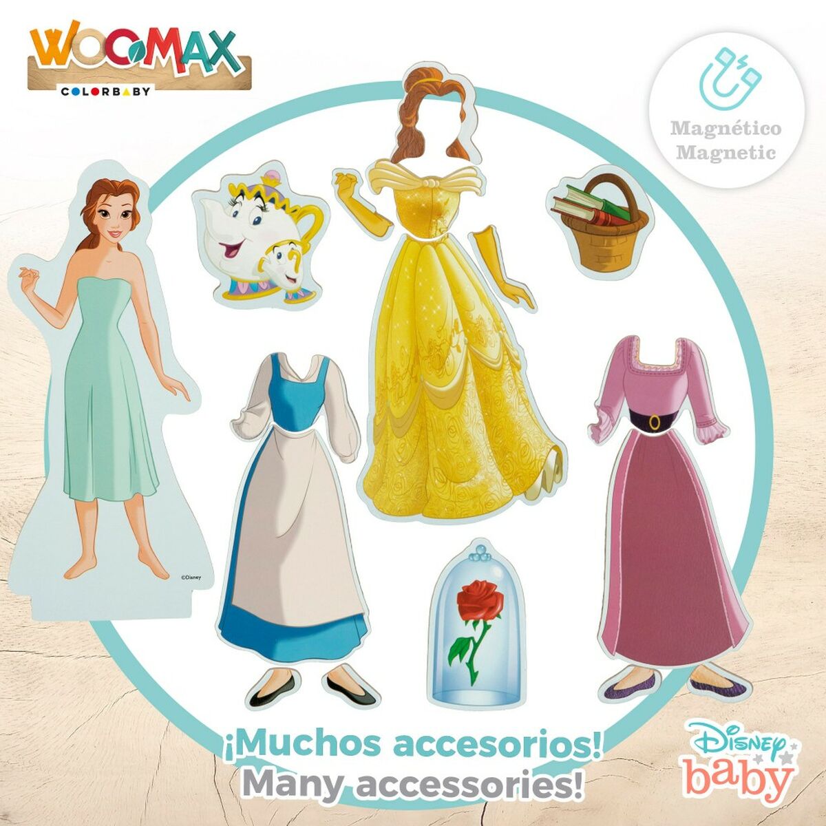 Figuren Princesses Disney 9 x 20,5 x 1,2 cm 45 Stücke 4 Stück