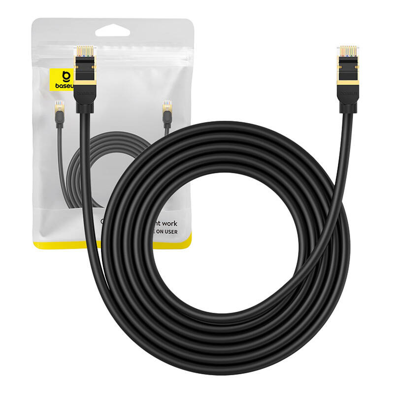 Baseus cat. 8 Ethernet RJ45 network cable, 40Gbps, 3m (black)