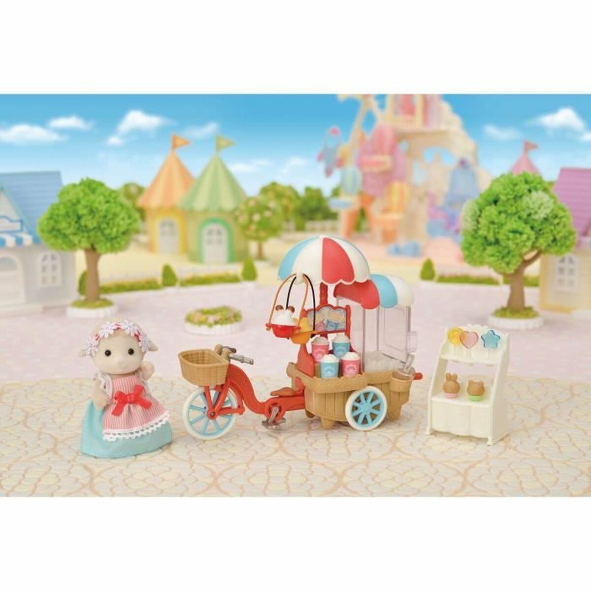 Doll Sylvanian Families Popcorn Delivery Trike Action Figure