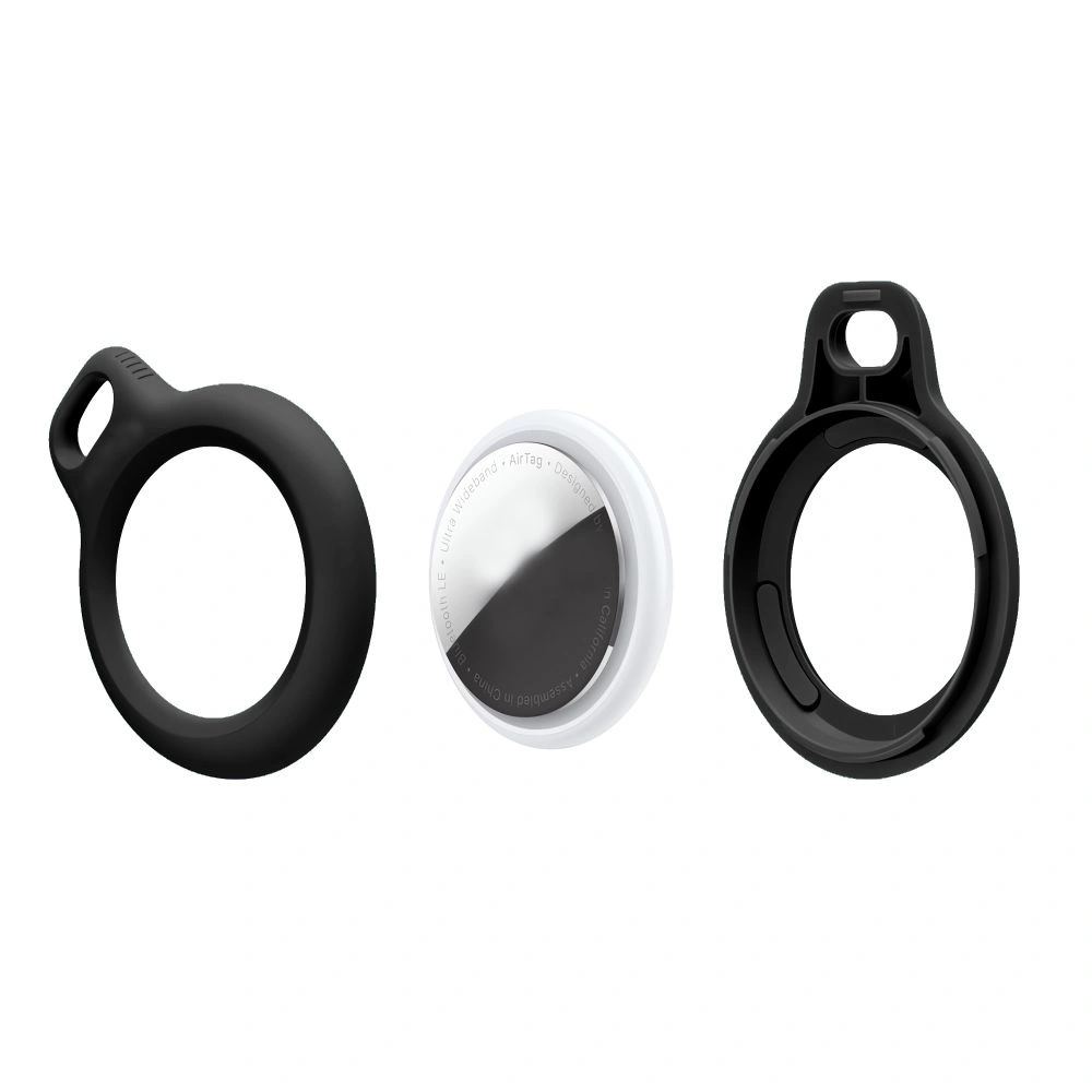 Tech-Protect Rough Chain Apple Airtag Black [2 PACK]