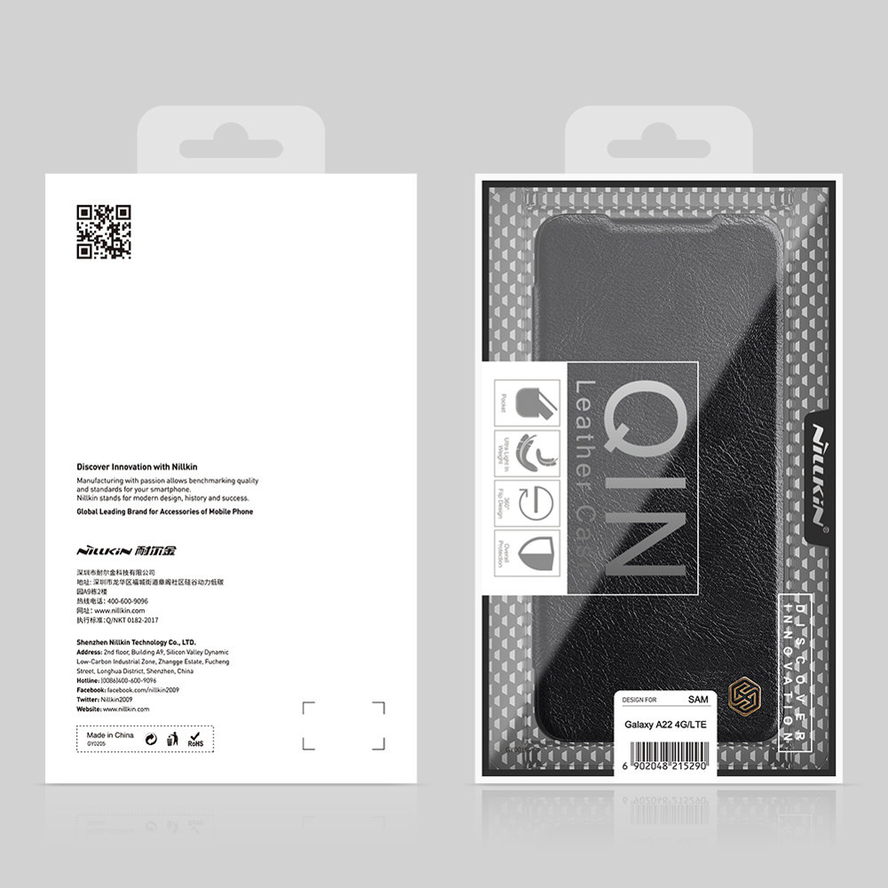 Nillkin Qin Samsung Galaxy A22 4G black