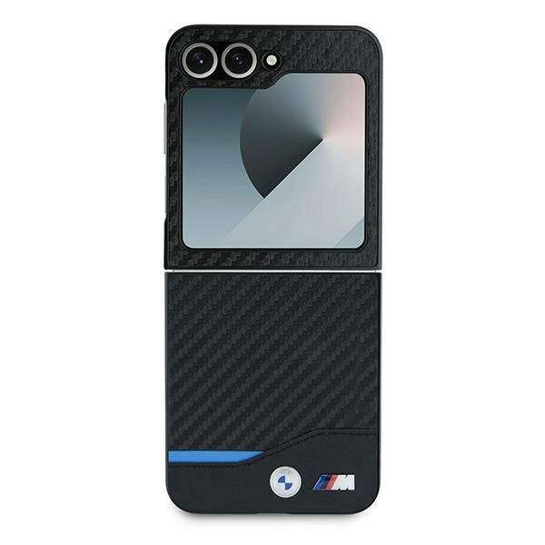 Case BMW BMHCZF622NBCK Samsung Galaxy Z Flip6 hardcase Carbon Blue Line black/black