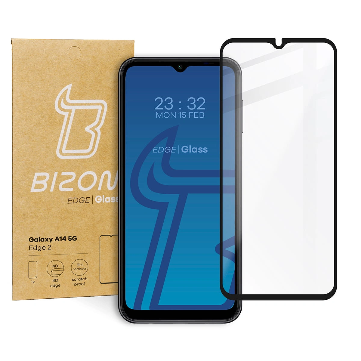 Bizon Glass Edge 2 Samsung Galaxy A14 4G/5G black