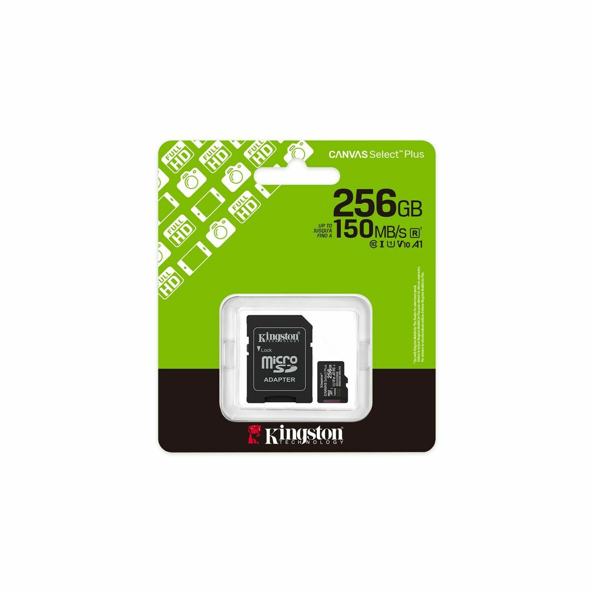 Micro SD Memory Card with Adaptor Kingston SDCS3/256GB Micro SD Memory Card with Adaptor Kingston SDCS3/256GB