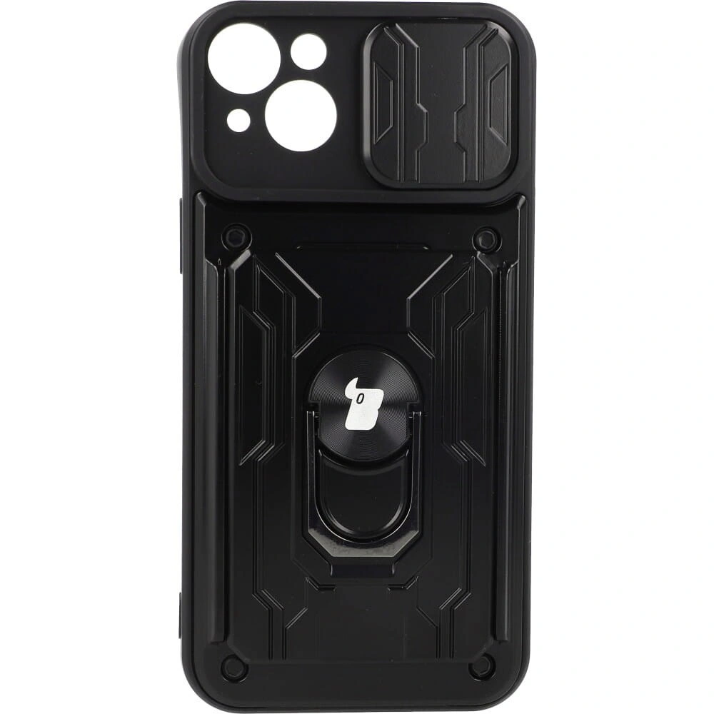 Bizon Case Camshield Card Slot Ring Apple iPhone 14 Plus black