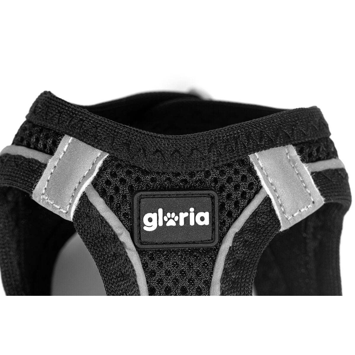 Dog Harness Gloria Trek Star 27-28 cm 31-34,6 cm Black XS