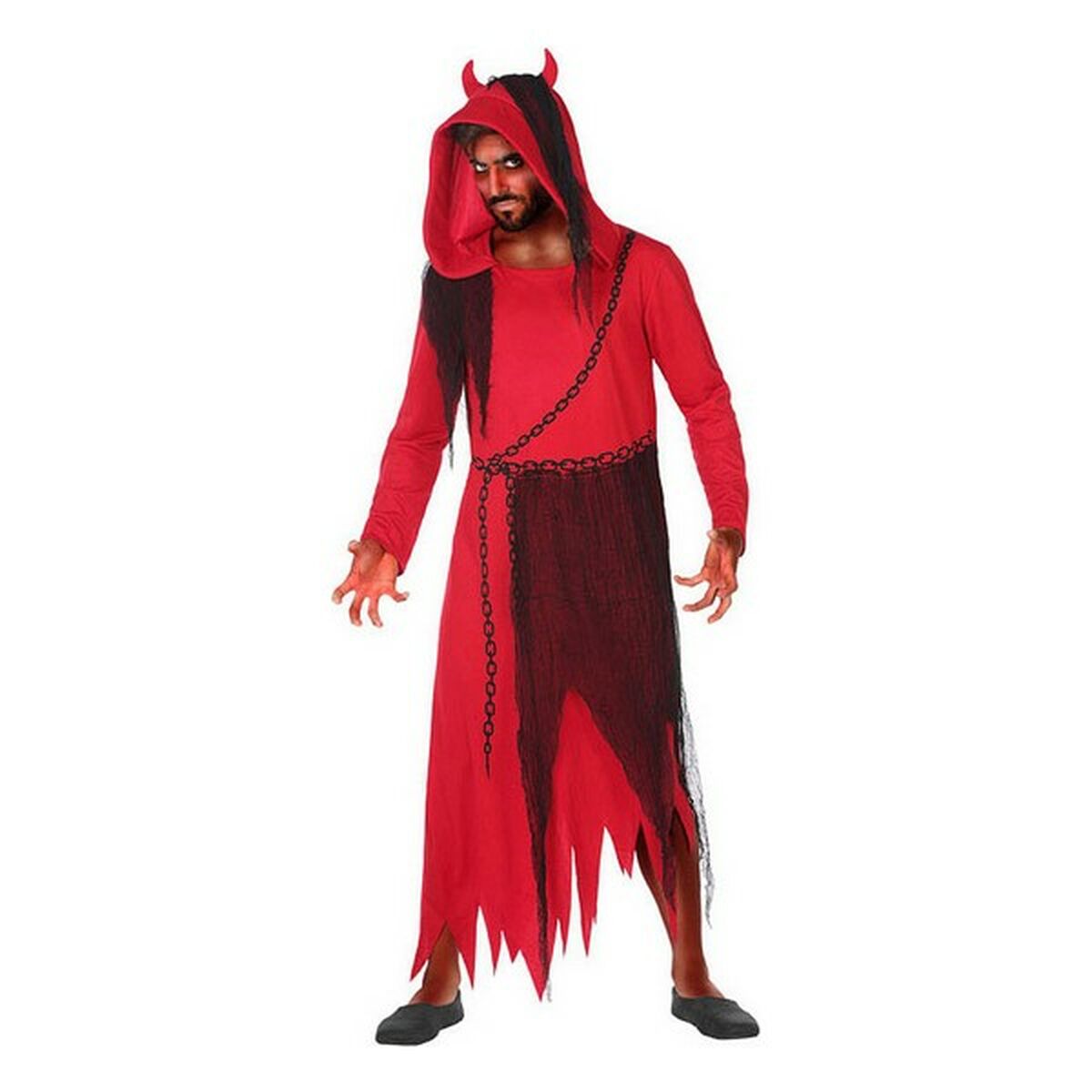 Verkleidung für Erwachsene DISFRAZ DEMONIO M-L Dämon Rot (1 Stück) (M/L) (M/L)