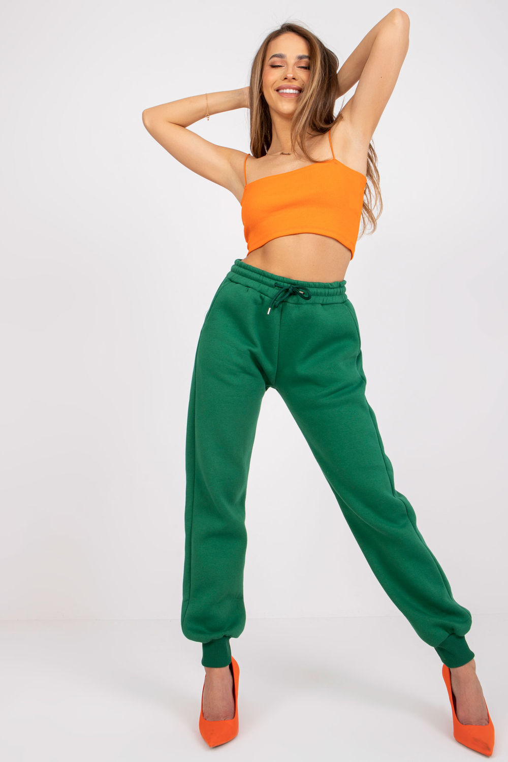  Tracksuit trousers model 166634 Ex Moda  green