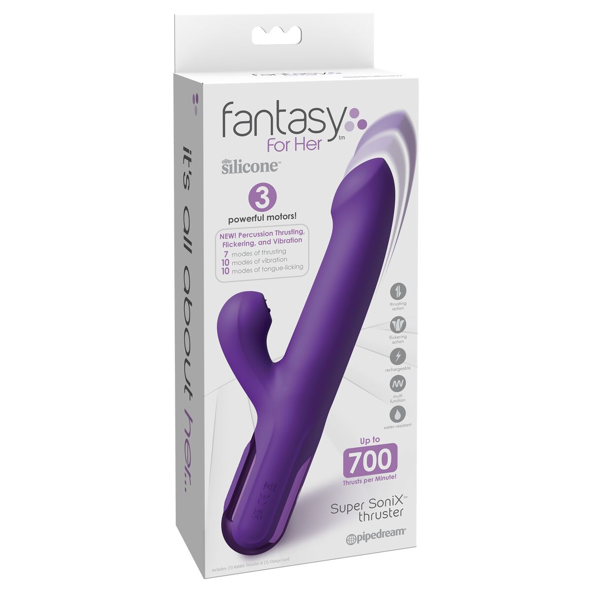 G-Spot Vibrator Pipedream Fantasy for her Purple