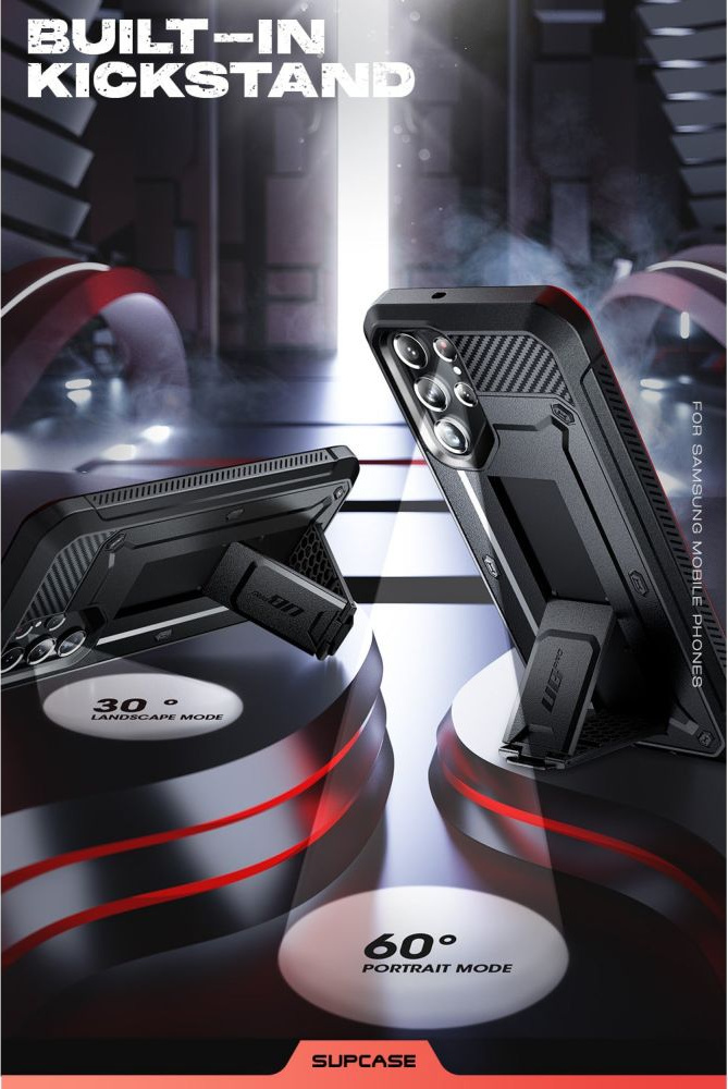 Supcase Unicorn Beetle Pro Samsung Galaxy S22 Ultra Black [2 SET]