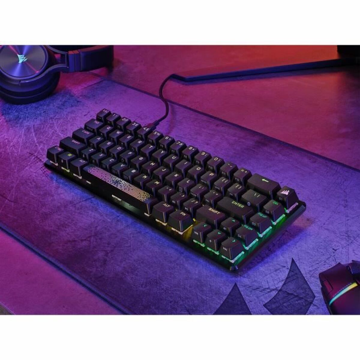 Keyboard Corsair K65 PRO MINI Black French AZERTY