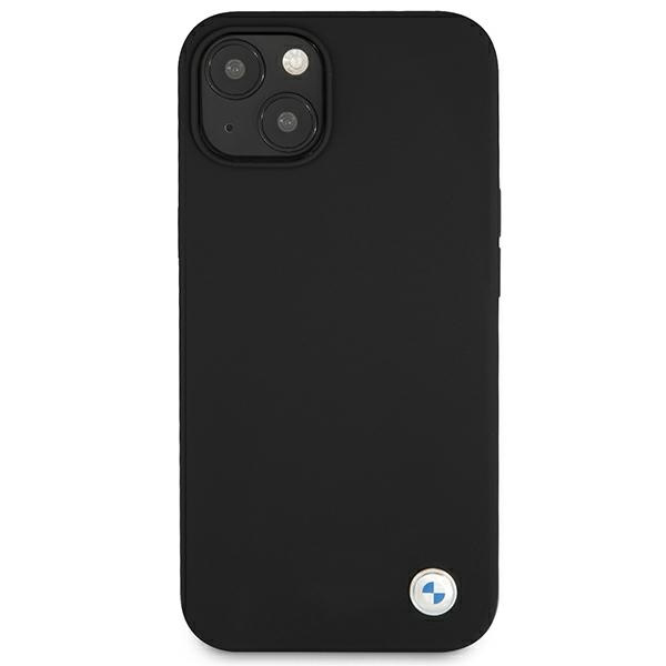 BMW BMHCP13SSILBK Apple iPhone 13 mini black hardcase Silicone Signature