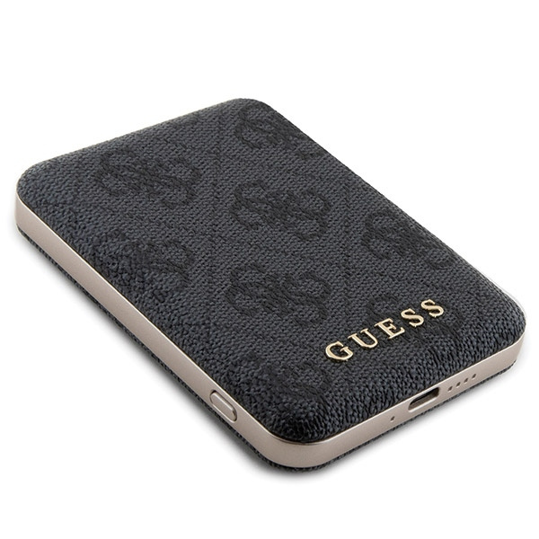 Guess GUBPM5N614GEMGK Apple iPhone 11 hardcase + Powerbank 5000mAh MagSafe 4G Metal Logo black