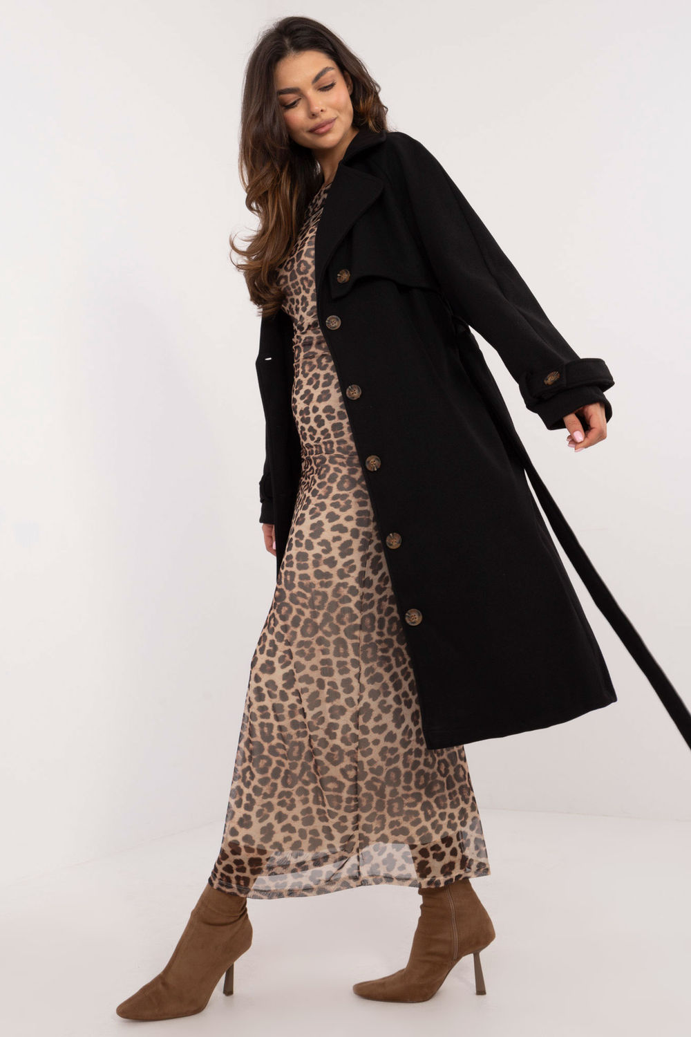  Coat model 202439 Och Bella  black