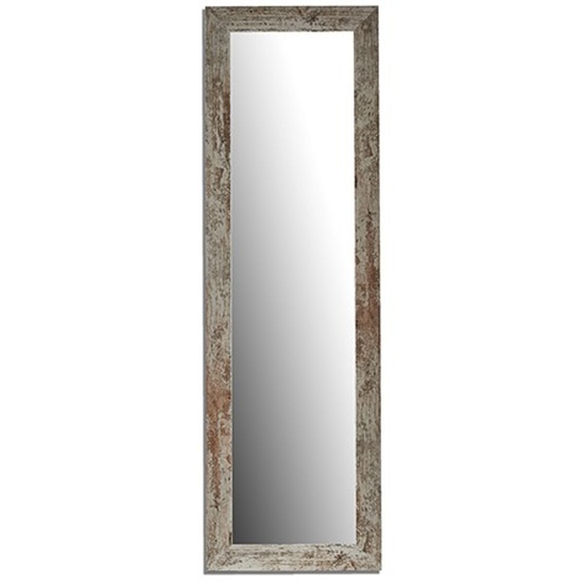 Wall mirror Harry White Wood Glass 40,5 x 130,5 x 1,5 cm (2 Units)