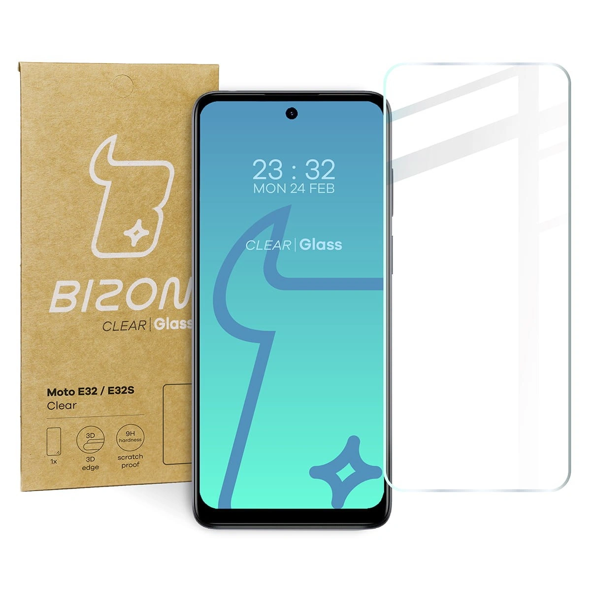 Bizon Glass Clear Motorola Moto E32 / E32S